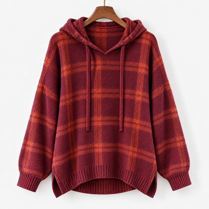 Linley Relaxed Fit Hooded Plaid Pullover | Emory & Blanc