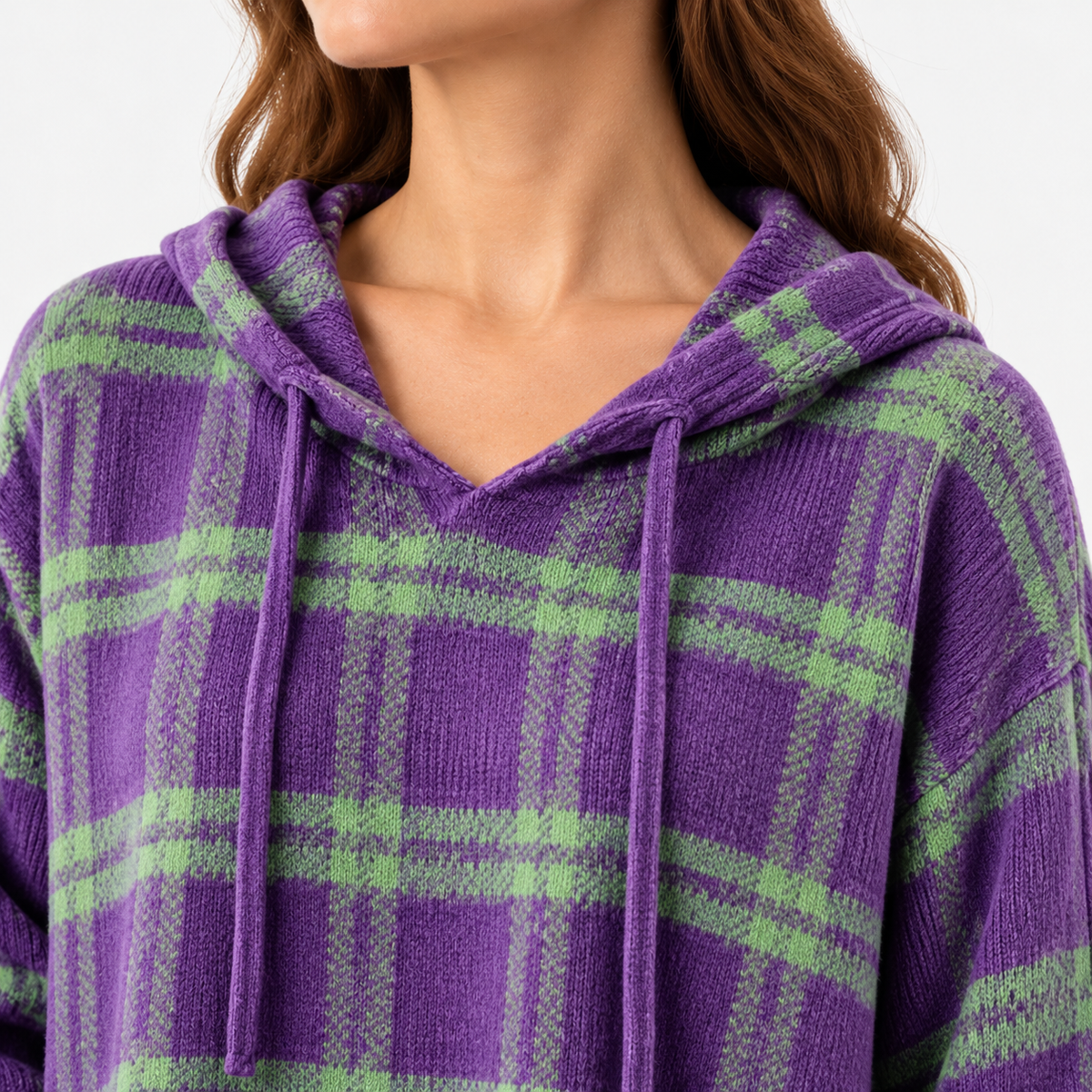 Linley Relaxed Fit Hooded Plaid Pullover | Emory & Blanc