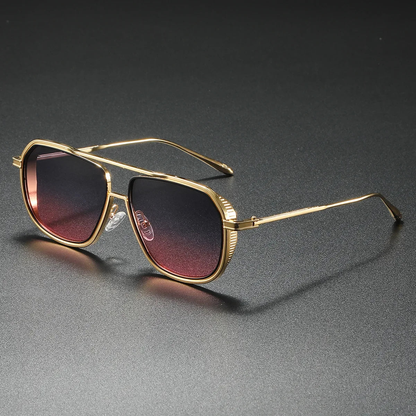 Linus Lightweight Gradient Aviator Sunglasses — Dawn | Emory & Blanc