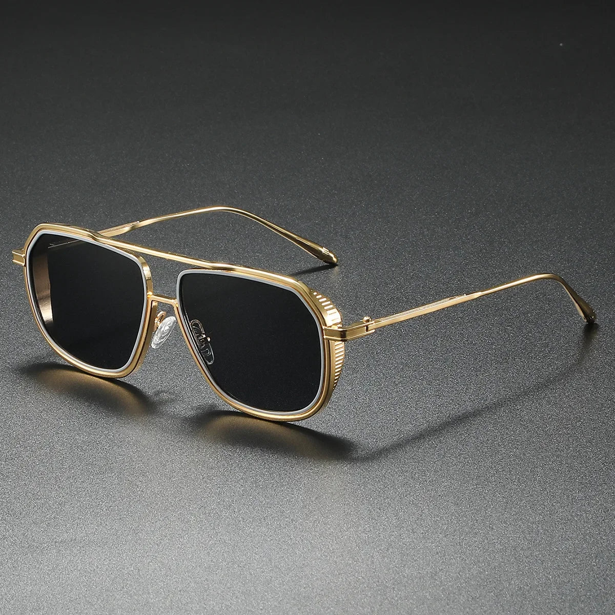 Linus Lightweight Gradient Aviator Sunglasses — Midnight | Emory & Blanc