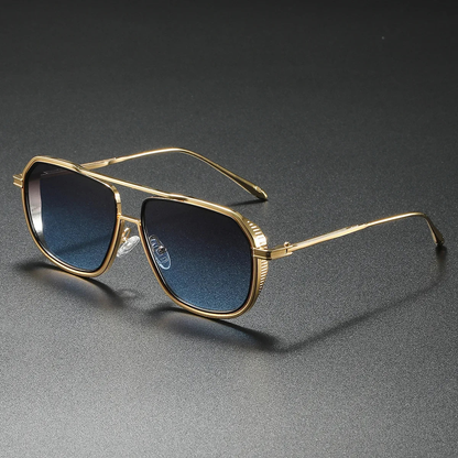 Linus Lightweight Gradient Aviator Sunglasses — Sky Blue | Emory & Blanc