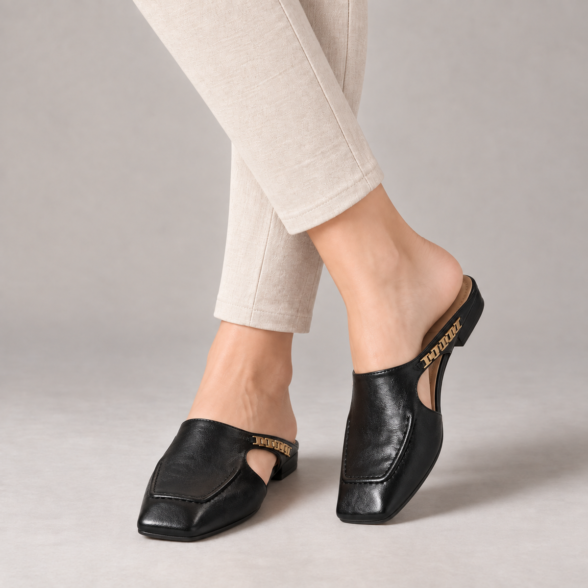 Lisette Women's Soft Synthetic Shoes — Black | Emory & Blanc
