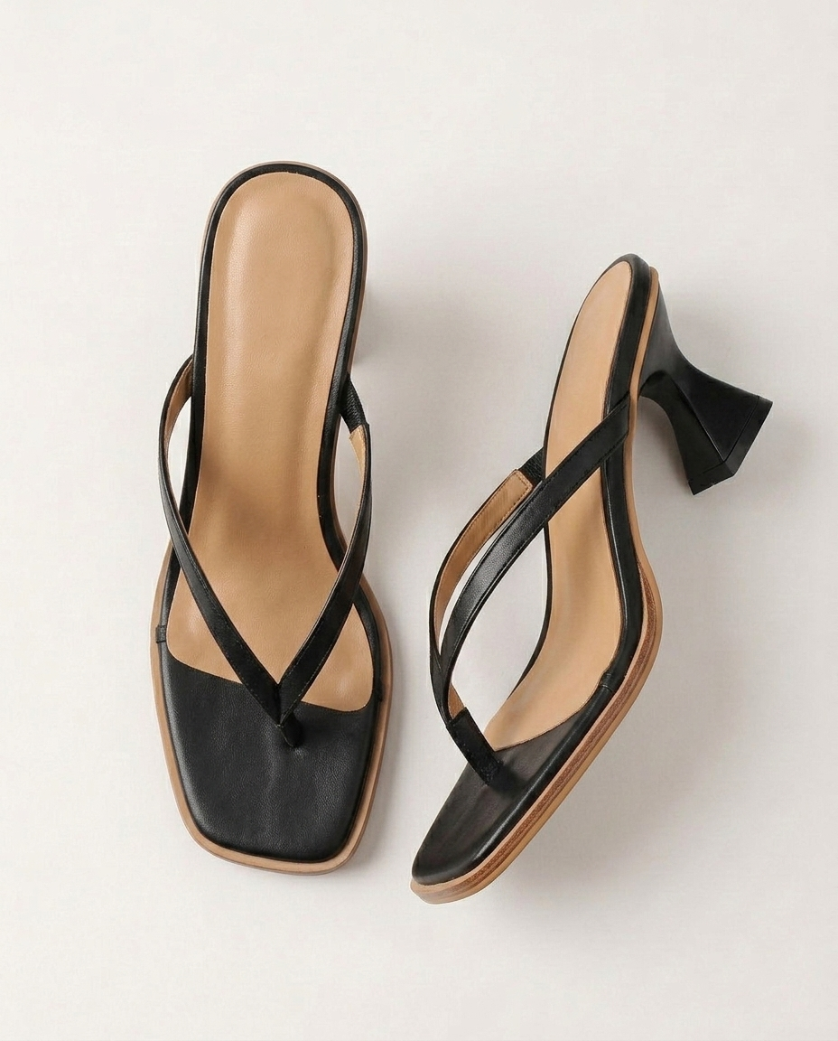 Louise Square-Toe Kitten Heel | Emory & Blanc