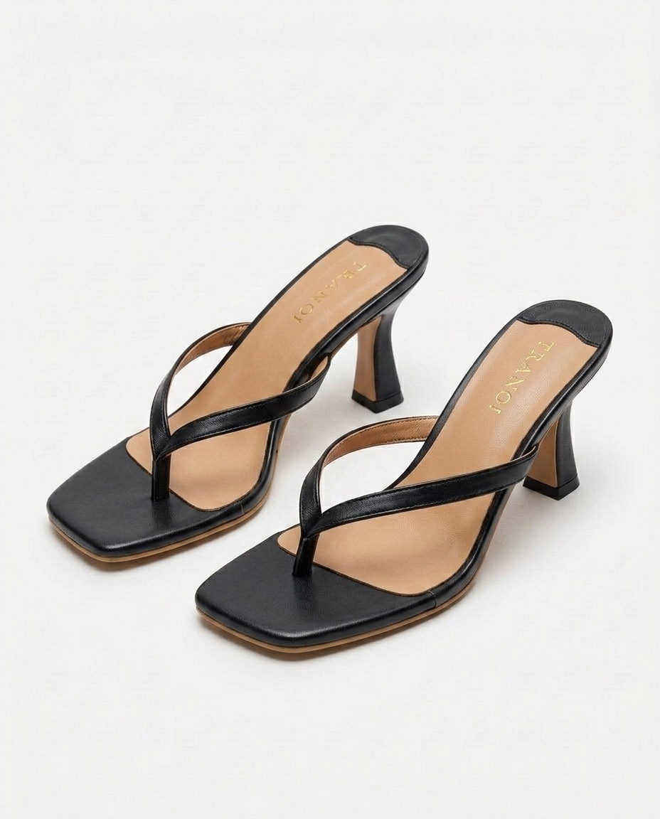 Louise Square-Toe Kitten Heel | Emory & Blanc
