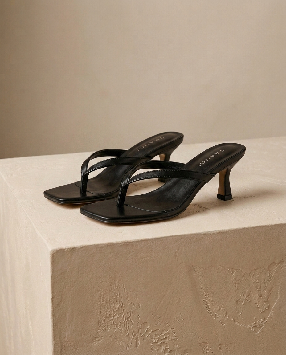 Louise Square-Toe Kitten Heel | Emory & Blanc