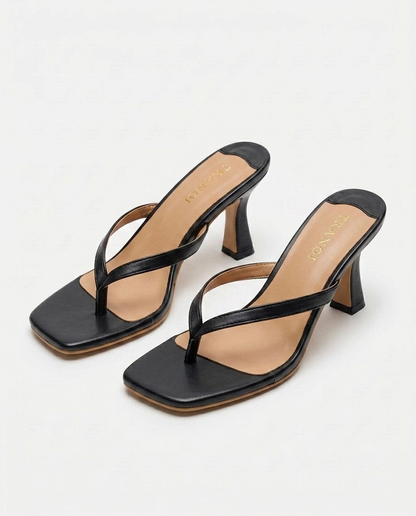 Louise Square-Toe Kitten Heel | Emory & Blanc