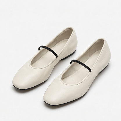 Lucia Women's Lightweight Microfiber Mary Jane Flats | Emory & Blanc