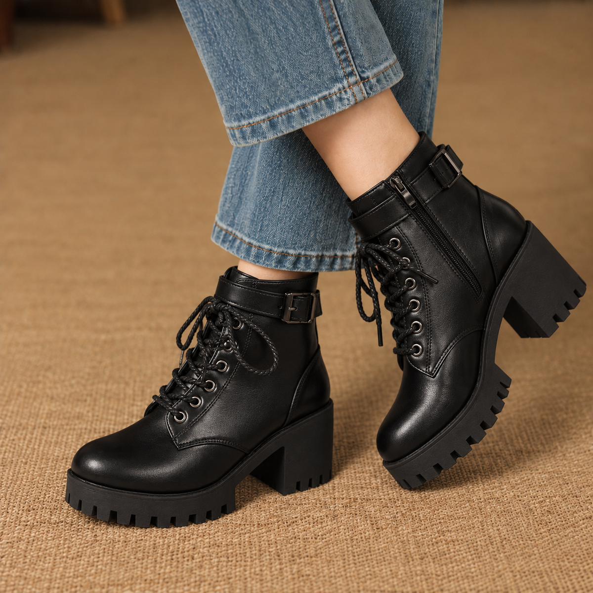 Lucinda Women's Soft Platform Ankle Boots | Emory & Blanc