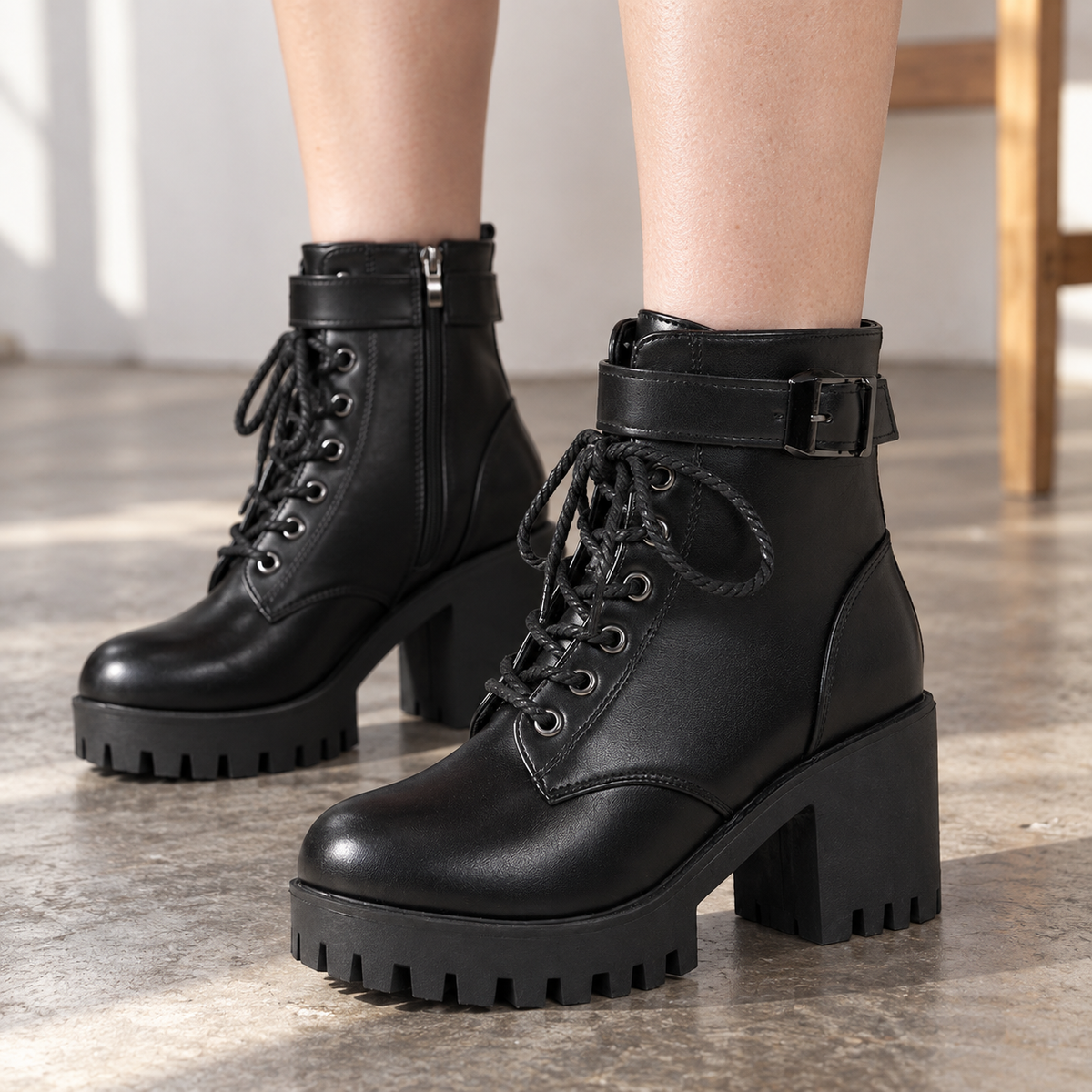 Lucinda Women's Soft Platform Ankle Boots | Emory & Blanc