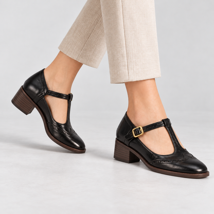 Maelle Comfort T-Strap Mary Janes | Emory & Blanc