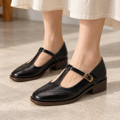 Maelle Comfort T-Strap Mary Janes | Emory & Blanc