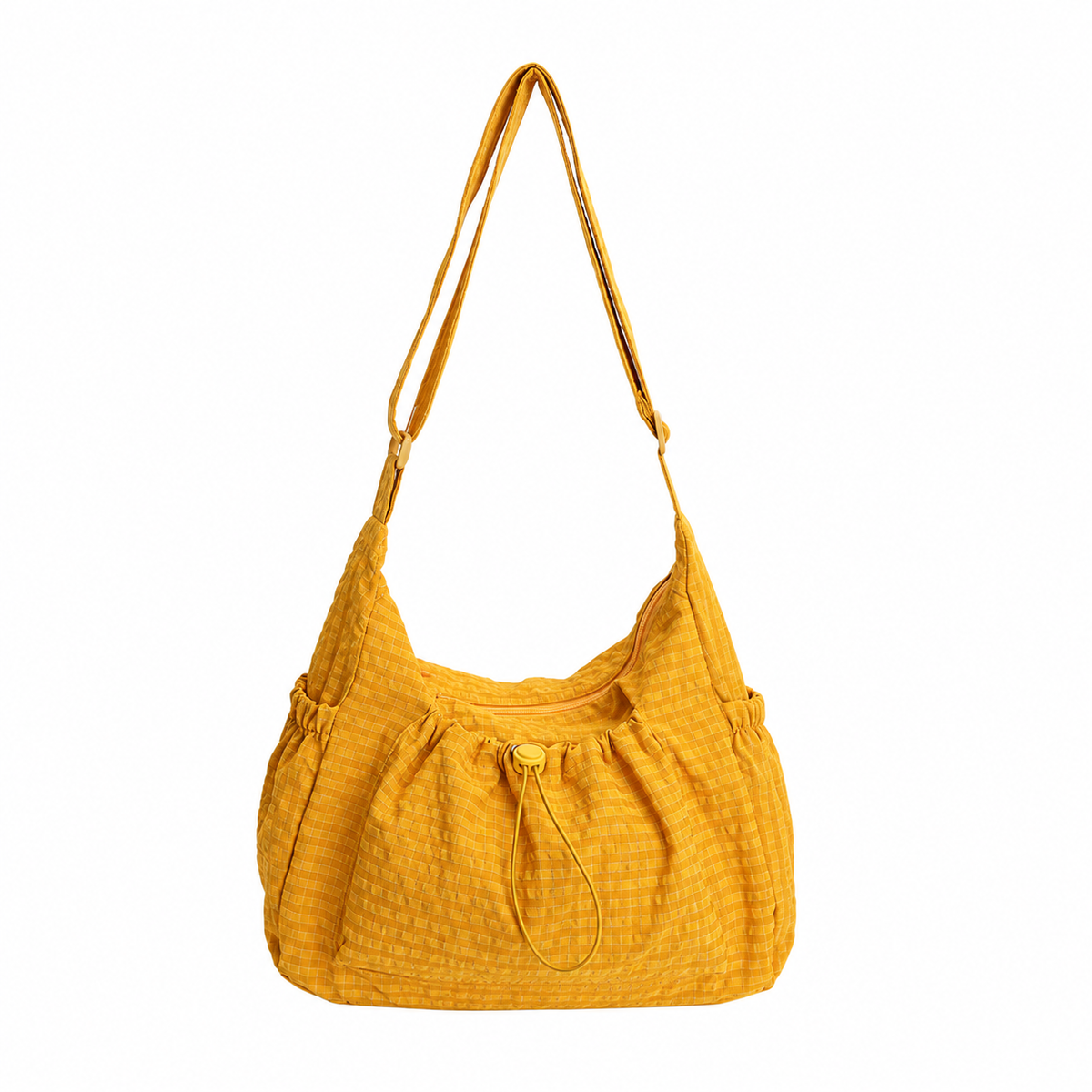 Maren Grid Shoulder Bag — Yellow | Emory & Blanc