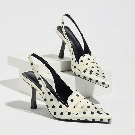 Maren Polka-Dot Slingback | Emory & Blanc