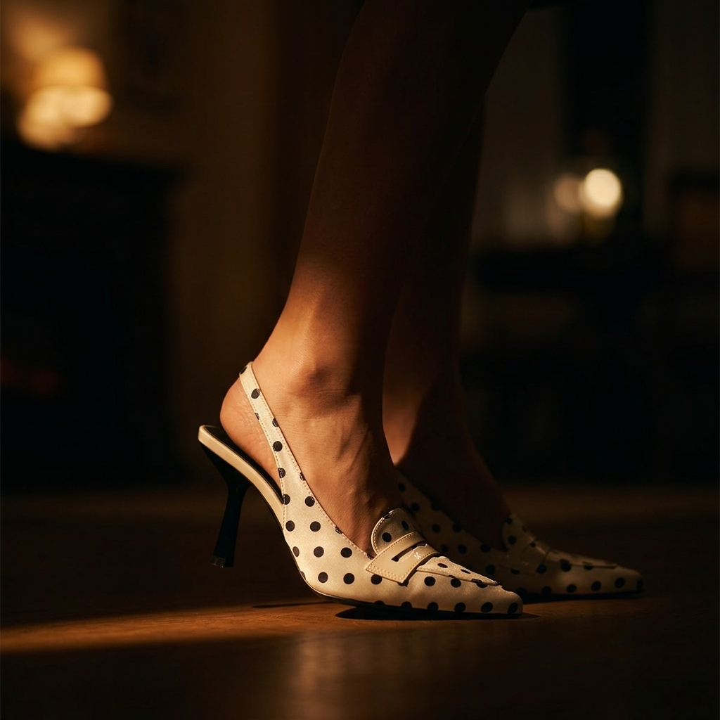 Maren Polka-Dot Slingback | Emory & Blanc