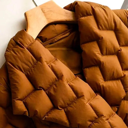 Margot Women's Diamond-Quilted Wrap Jacket | Emory & Blanc