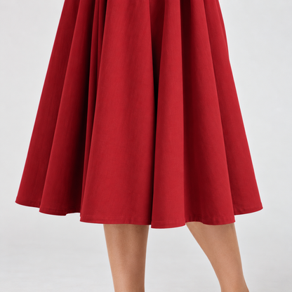 Maribel Soft Midi Dress, Corset Bodice | Emory & Blanc