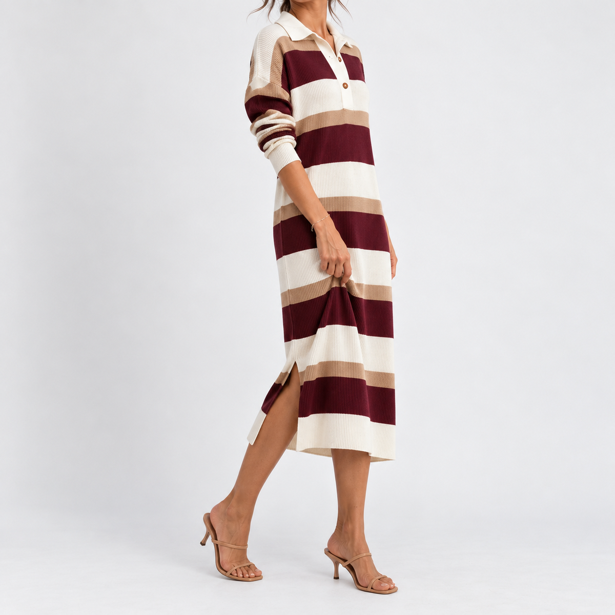 Marisa Soft Polo Sweater Dress | Emory & Blanc