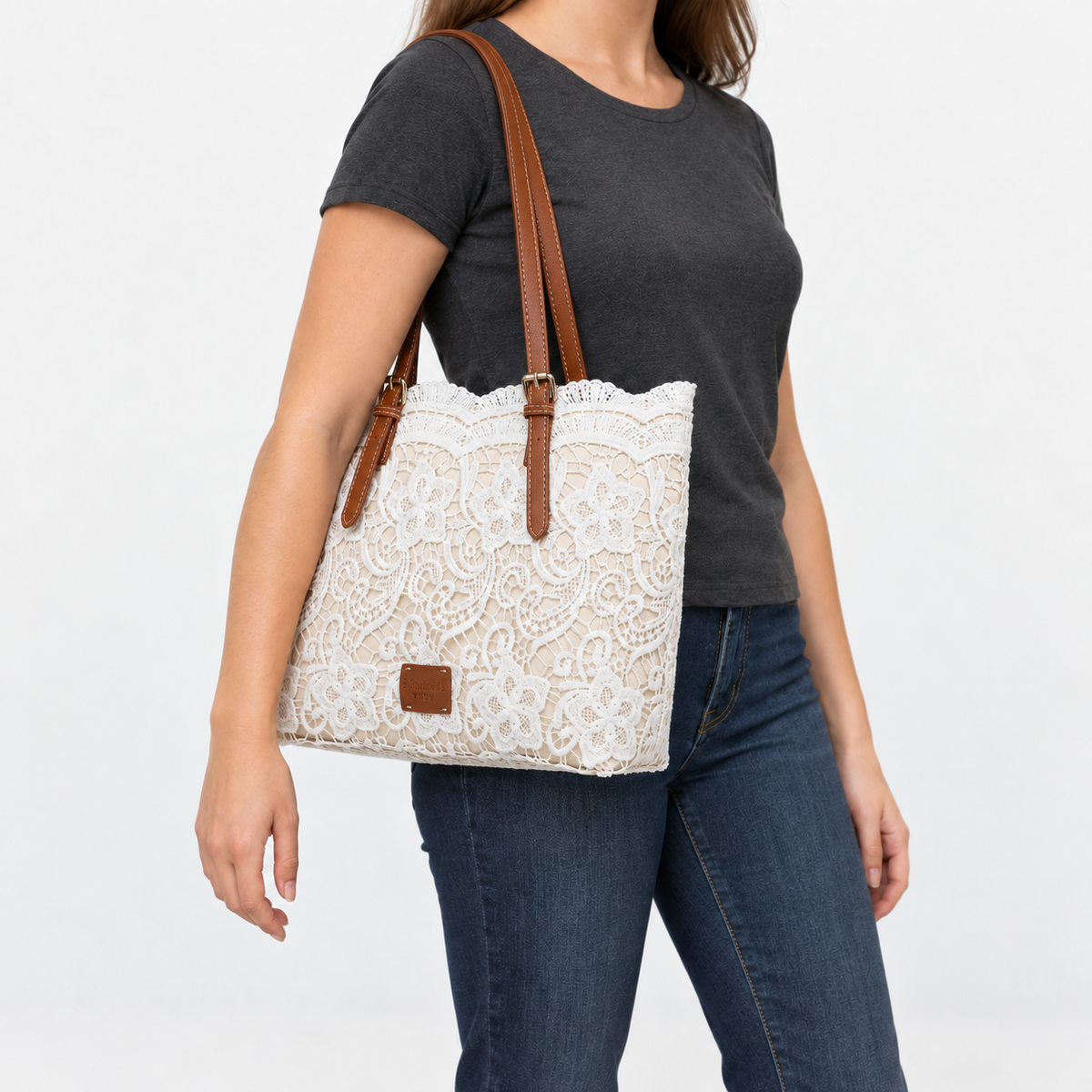 Marlena Adjustable-Strap Shoulder Tote | Emory & Blanc