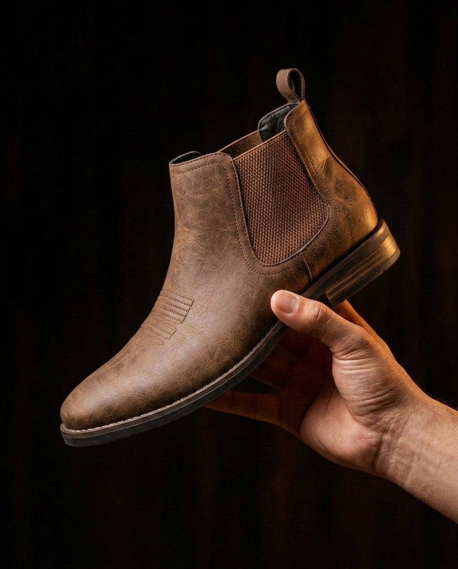 Marlow Boot held in hand