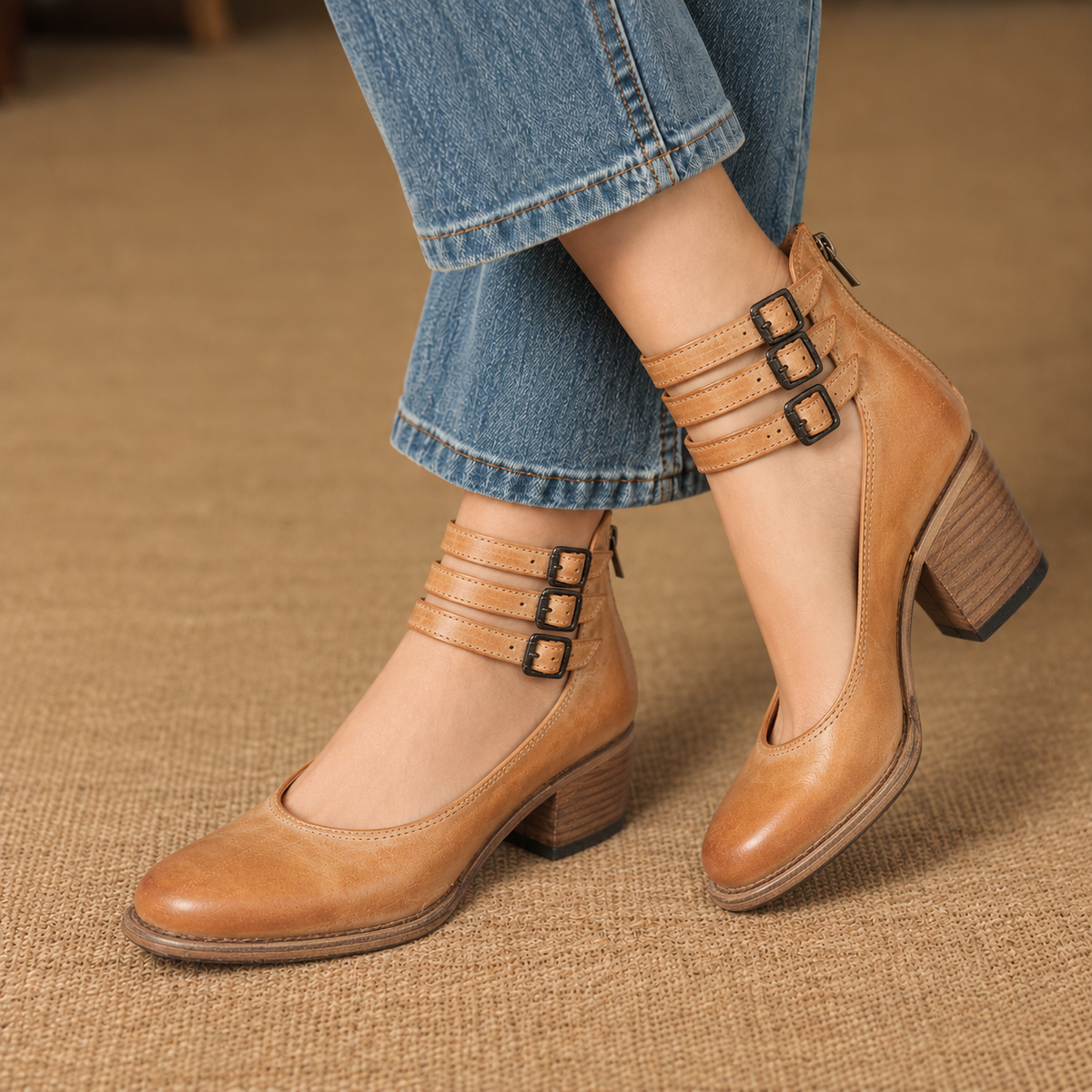 Mathilde Comfort Block Heel Shoes | Emory & Blanc