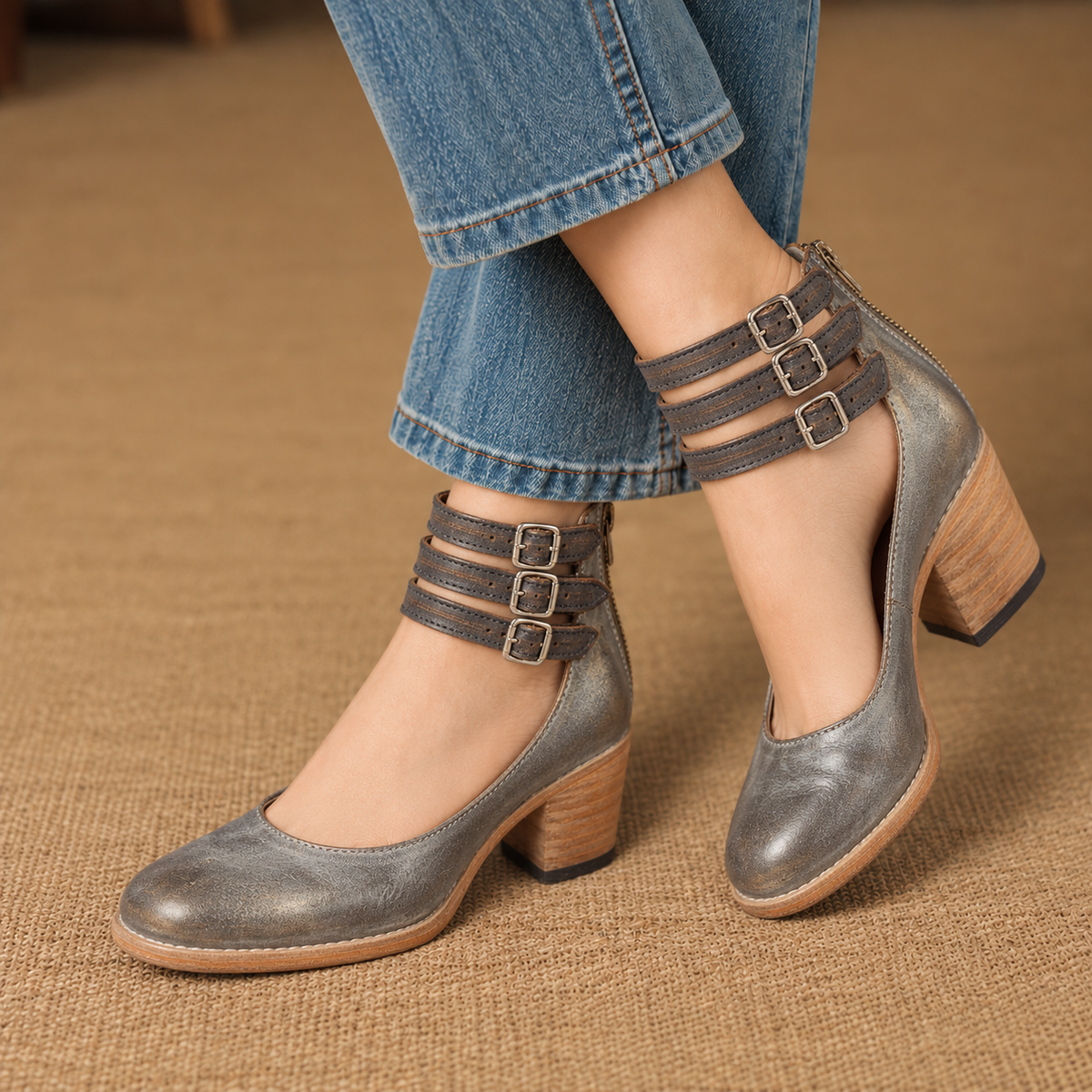 Mathilde Comfort Block Heel Shoes | Emory & Blanc
