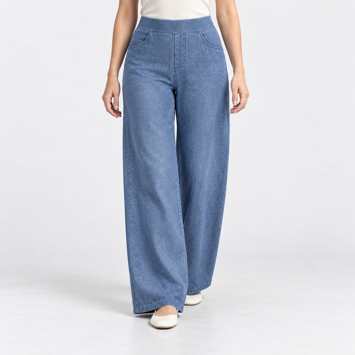 Mirella Breathable Wide Leg Jeans | Emory & Blanc