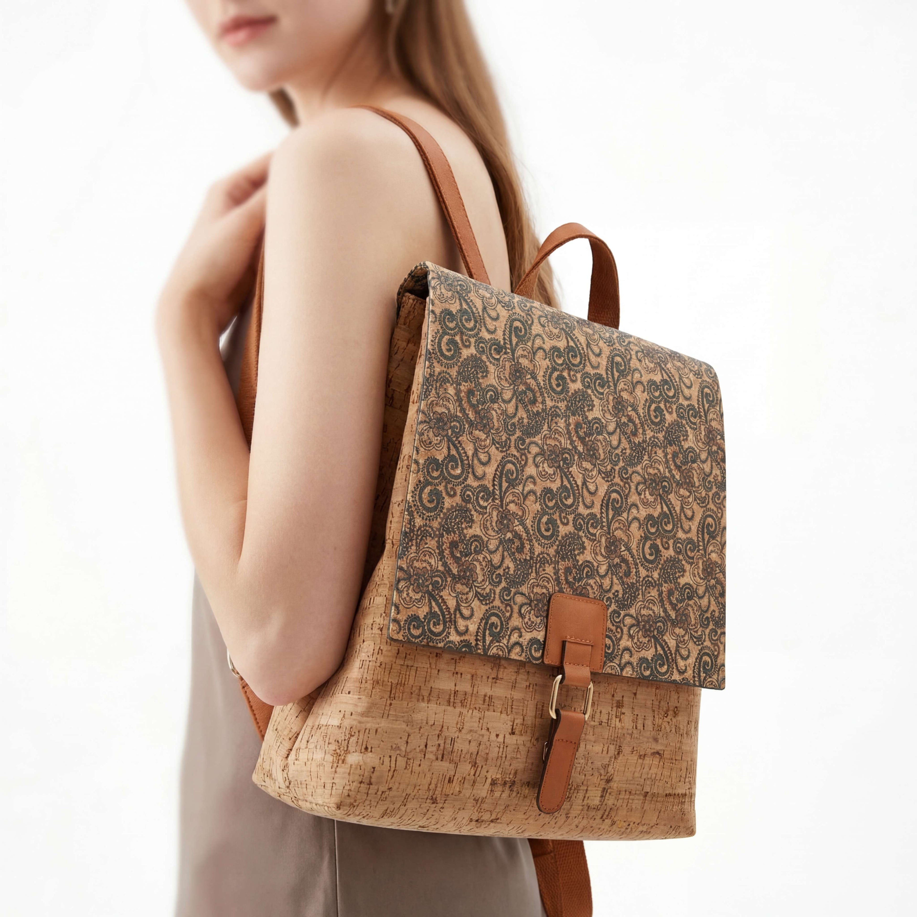 Natalia  Mosaic Cork Backpack image 10
