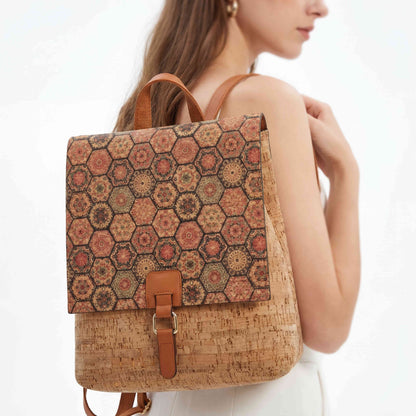 Natalia  Mosaic Cork Backpack image 11