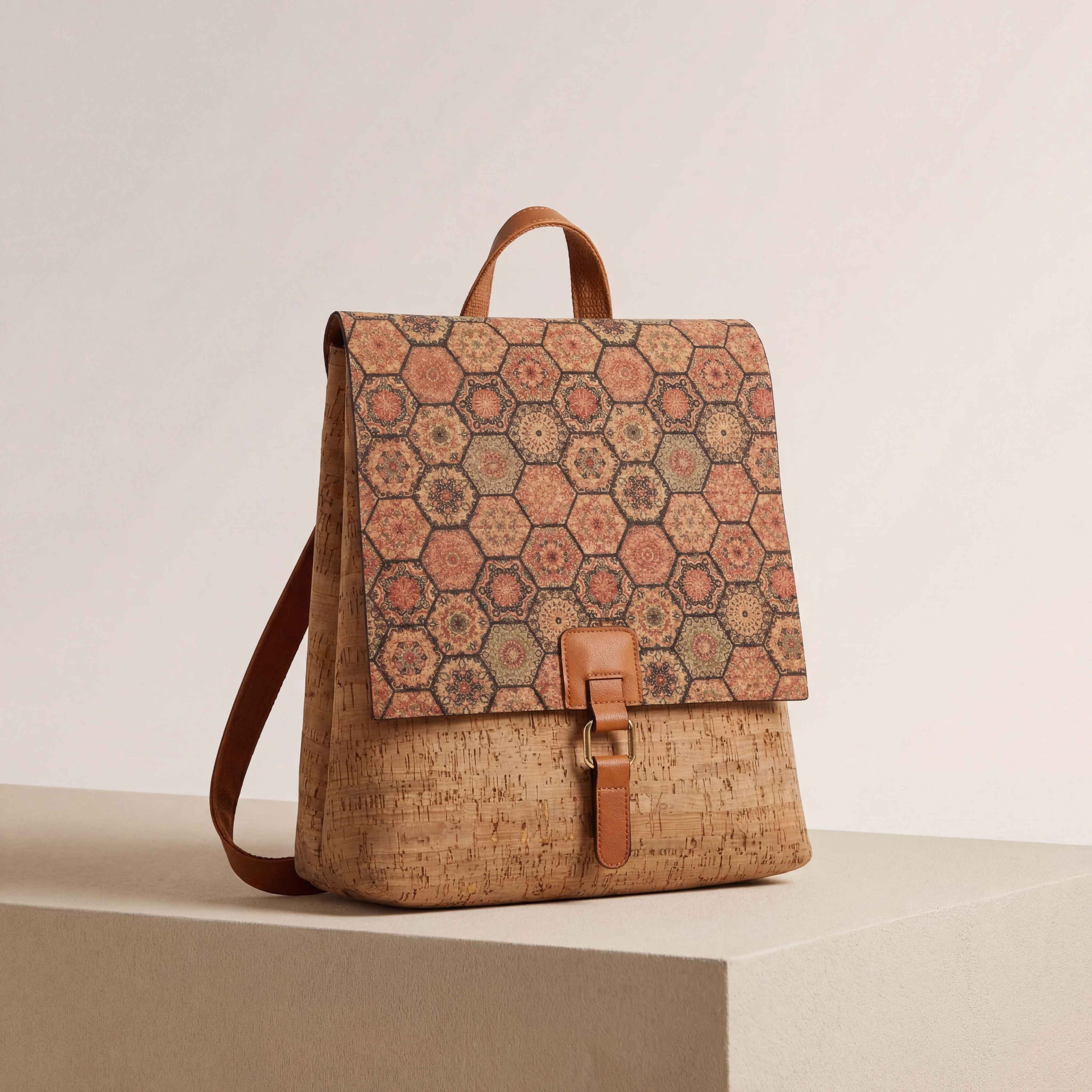 Natalia  Mosaic Cork Backpack image 2