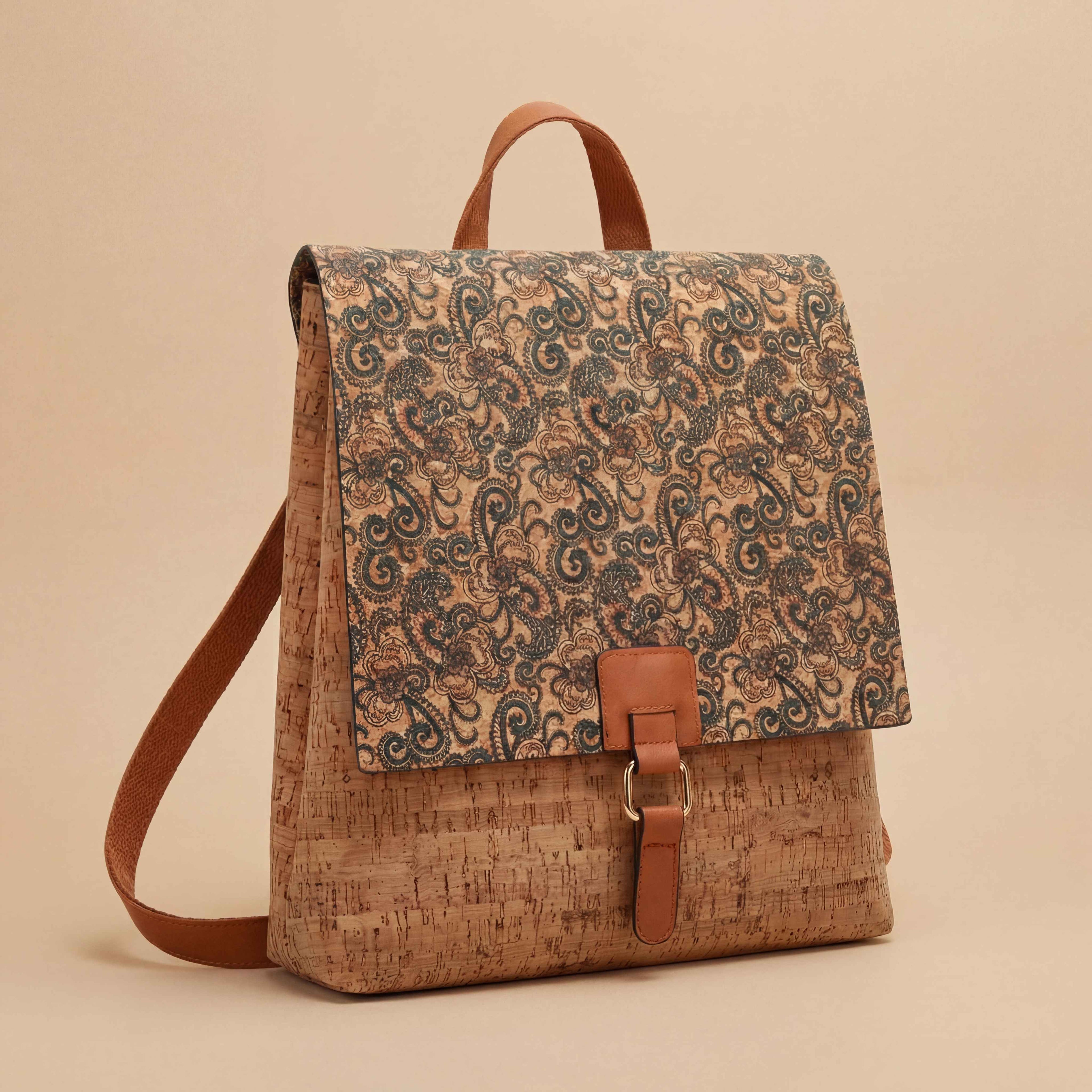 Natalia  Mosaic Cork Backpack image 3
