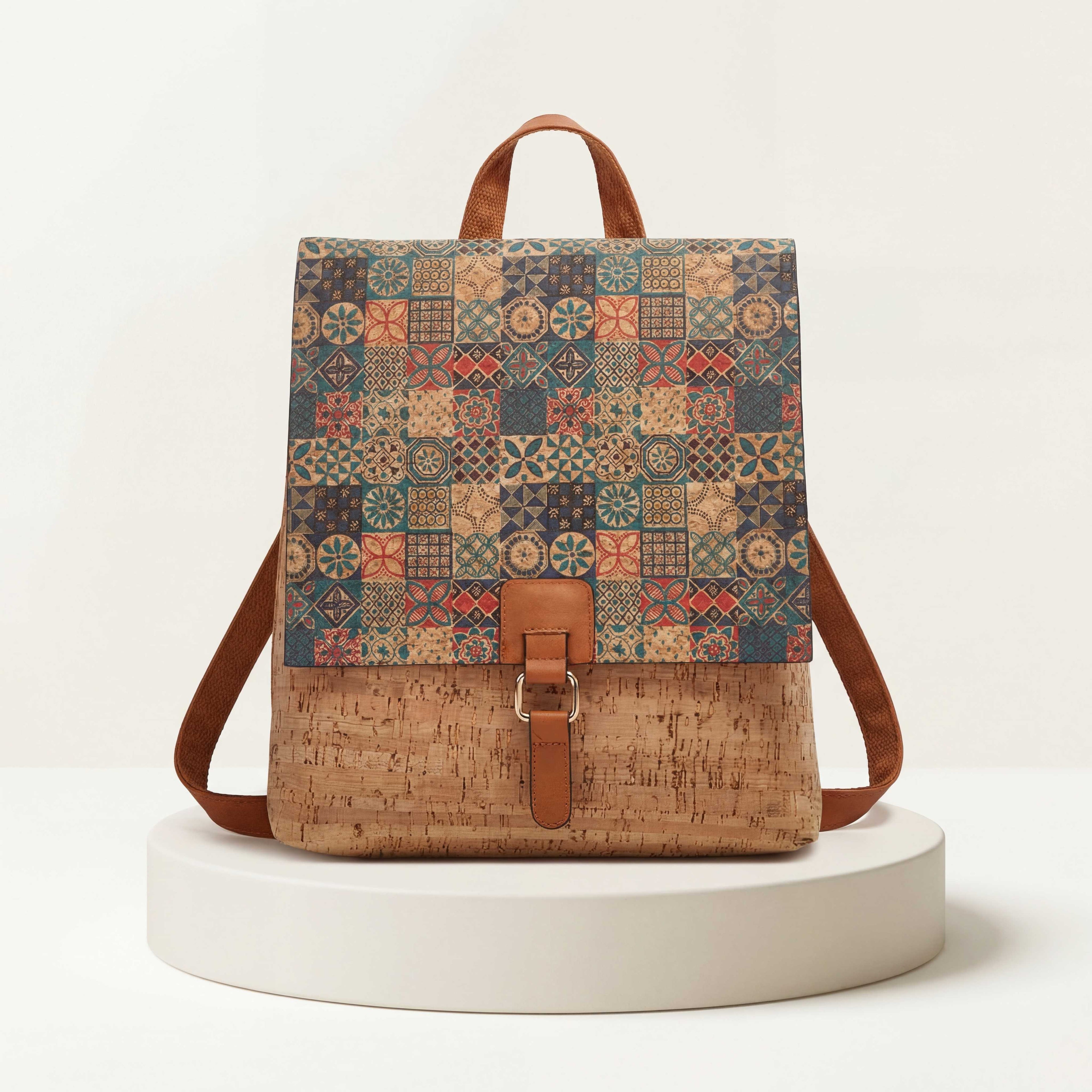 Natalia  Mosaic Cork Backpack image 5