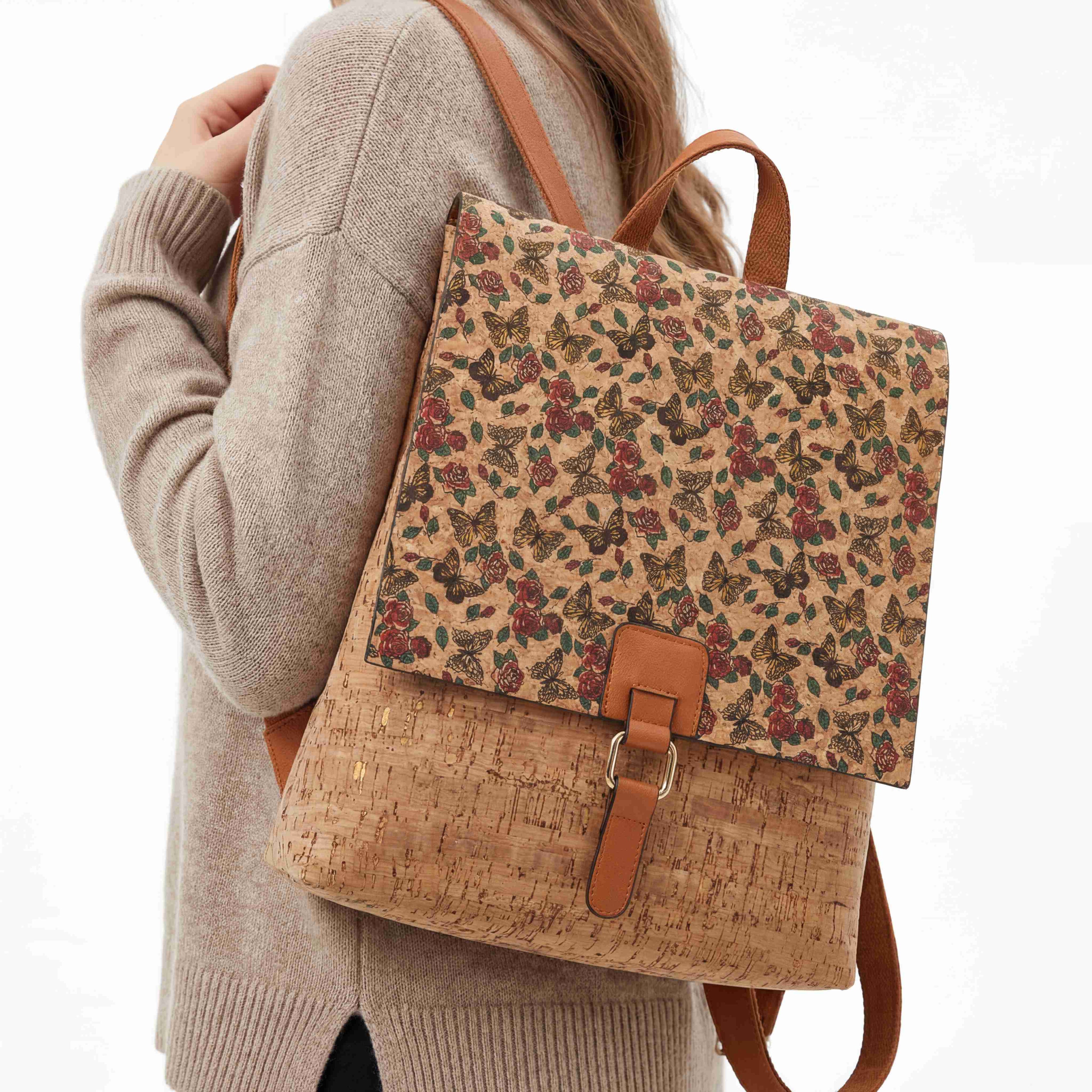 Natalia  Mosaic Cork Backpack image 9