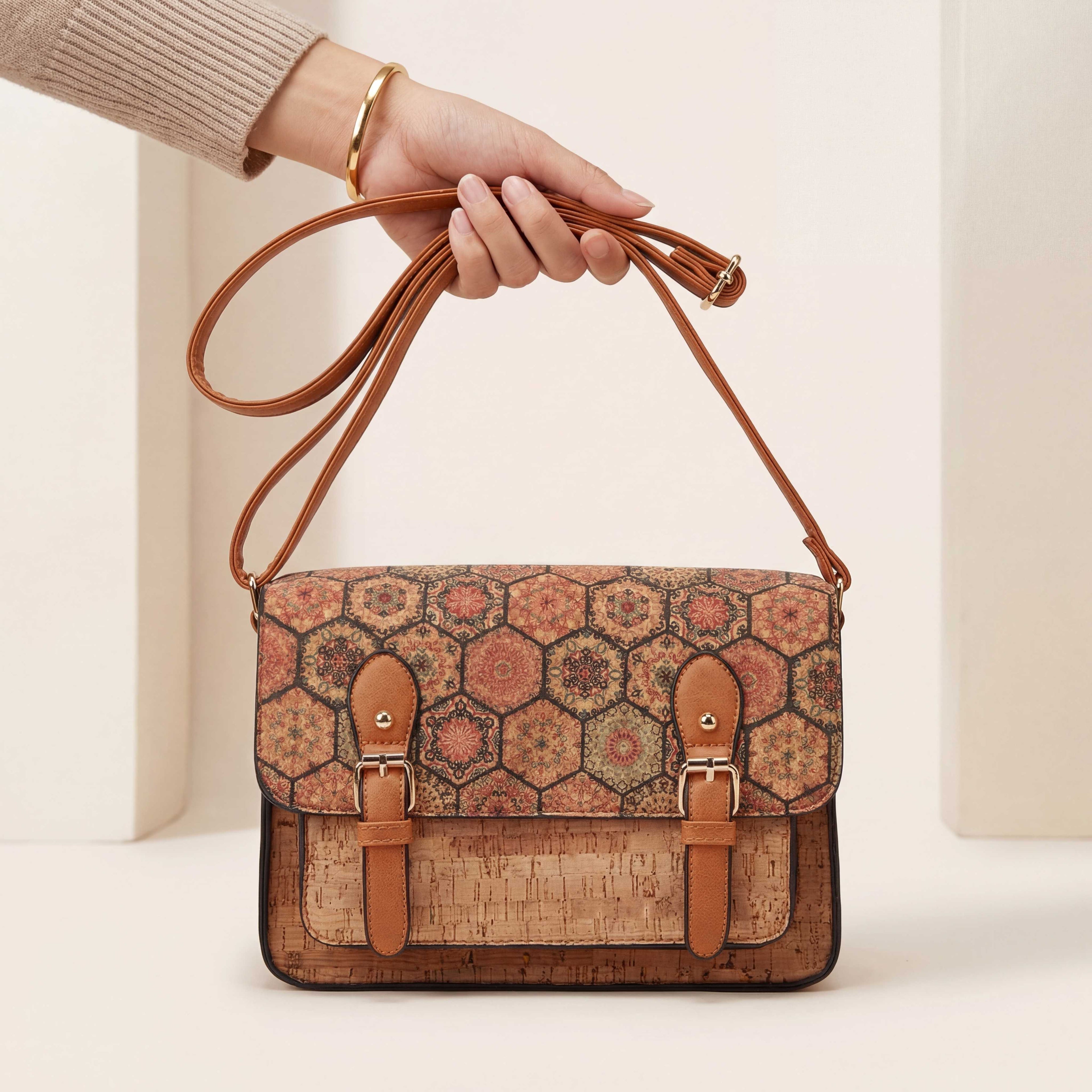 Natalia  Mosaic Cork Crossbody image 13