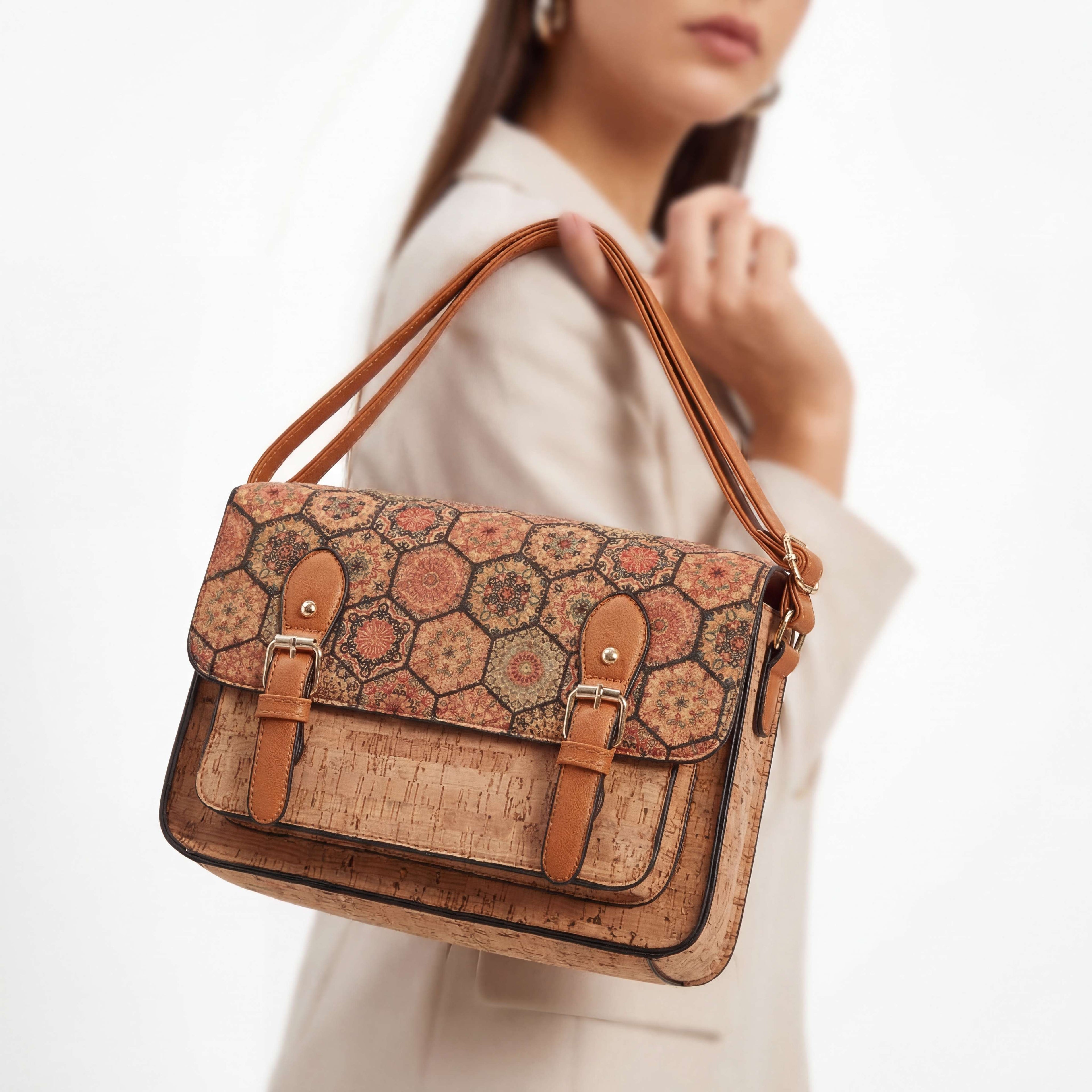 Natalia  Mosaic Cork Crossbody image 6