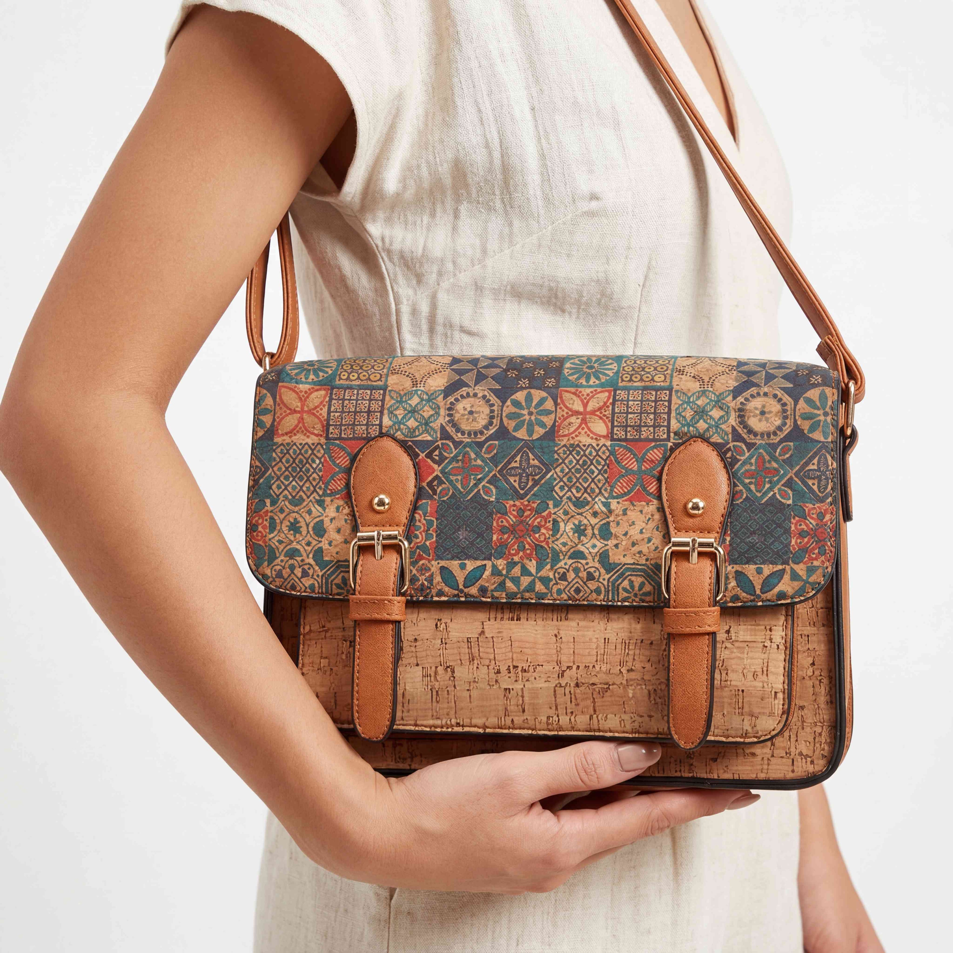 Natalia  Mosaic Cork Crossbody image 8