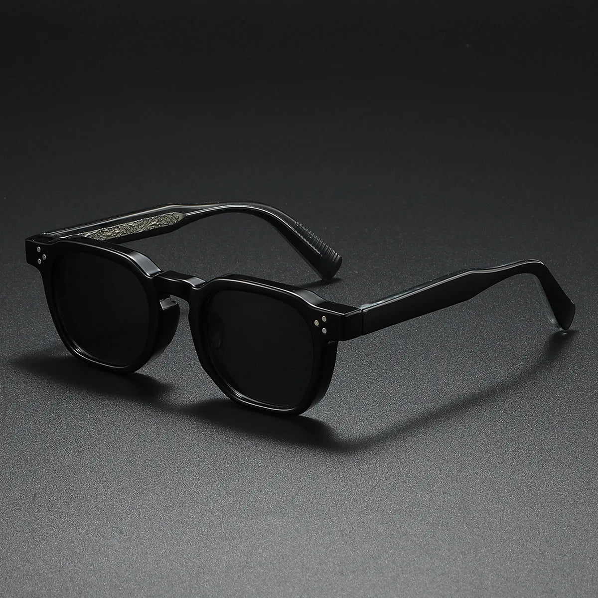 Niles Everyday Sculpted Square Sunglasses — Midnight | Emory & Blanc
