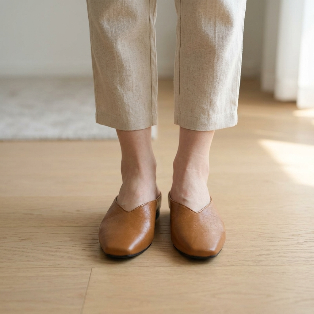 Noelle V-Cut Mule | Emory & Blanc