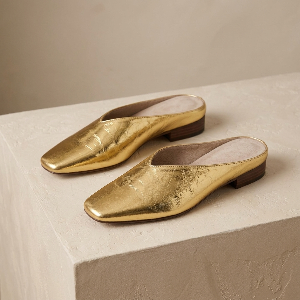 Noelle V-Cut Mule | Emory & Blanc