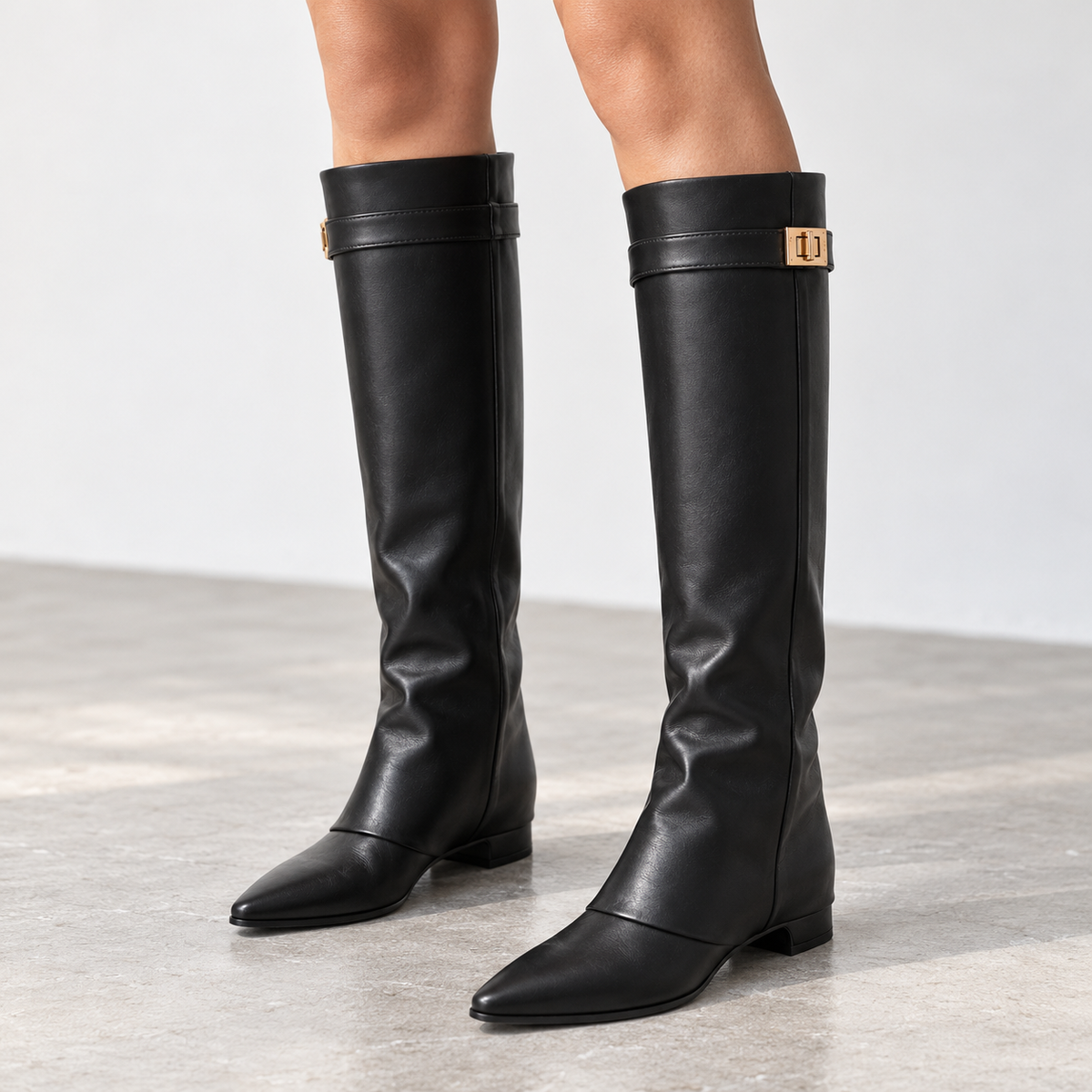 Octavia Relaxed Fit Knee-High Boots | Emory & Blanc