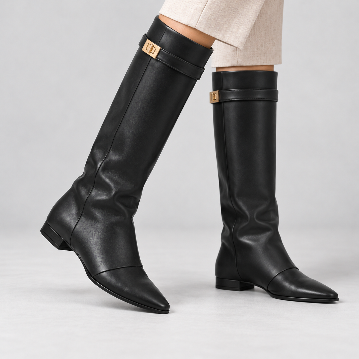 Octavia Relaxed Fit Knee-High Boots | Emory & Blanc
