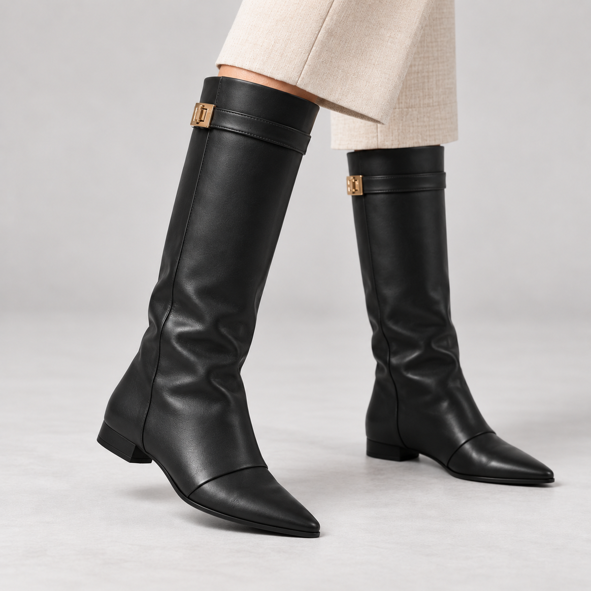 Octavia Relaxed Fit Knee-High Boots | Emory & Blanc