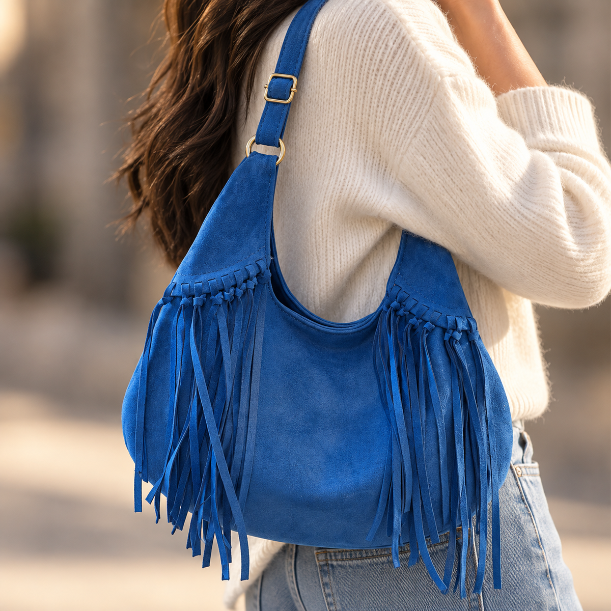 Odette Fringe Shoulder Bag | Emory & Blanc
