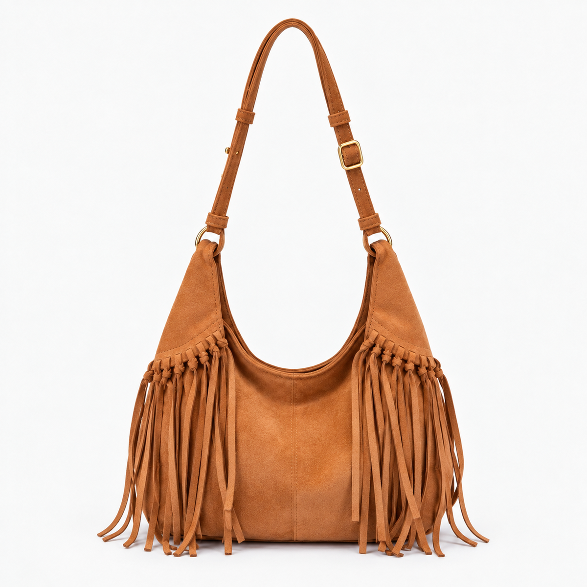 Odette Fringe Shoulder Bag — Brown | Emory & Blanc