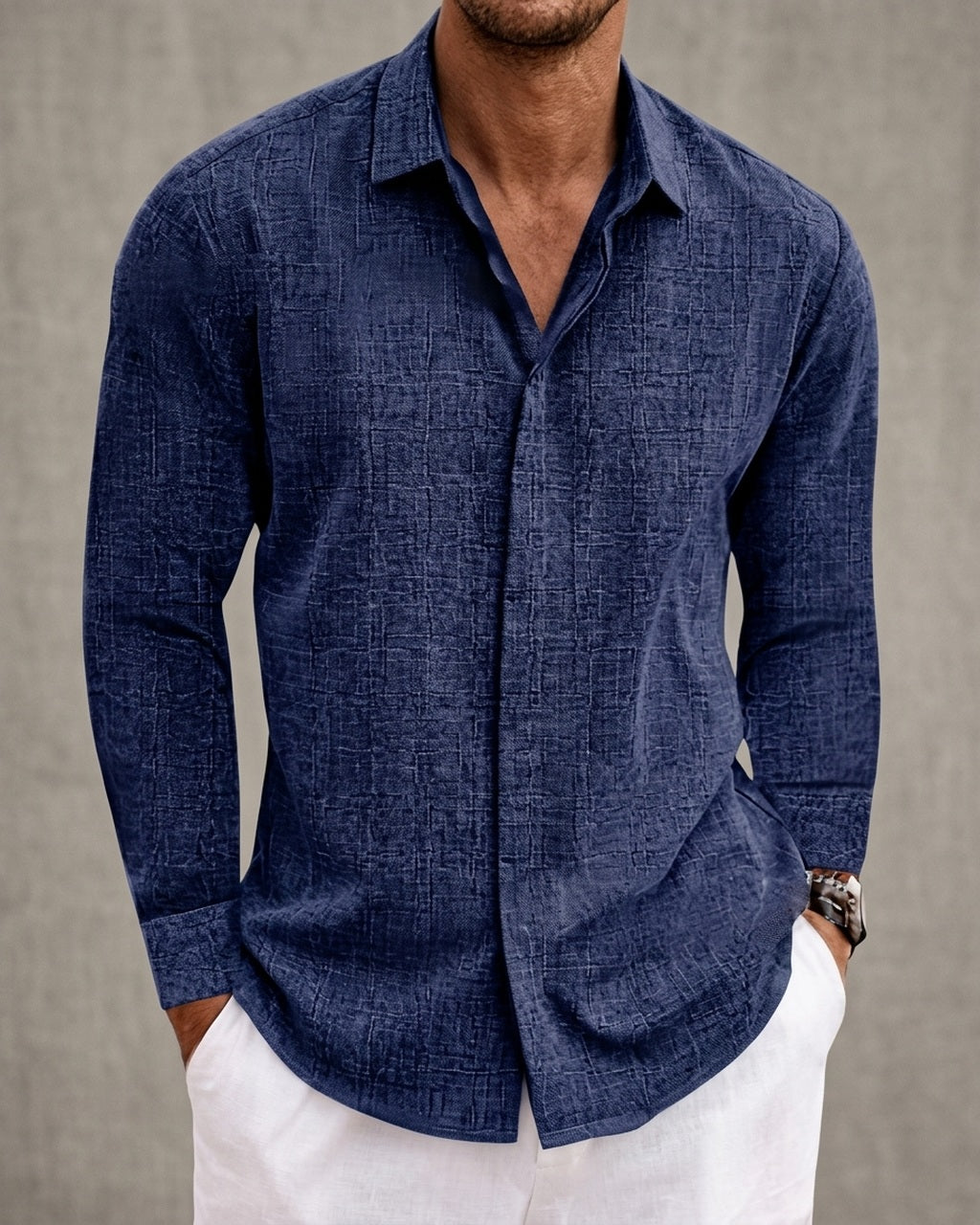Emory & Blanc oliver heritage long sleeve variant deep navy blue 01