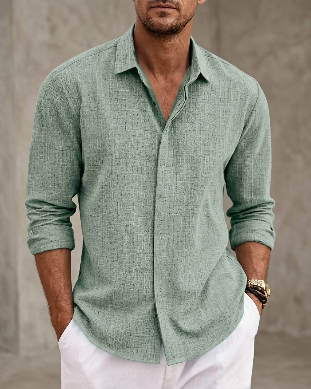 Emory & Blanc oliver heritage long sleeve variant olive 01