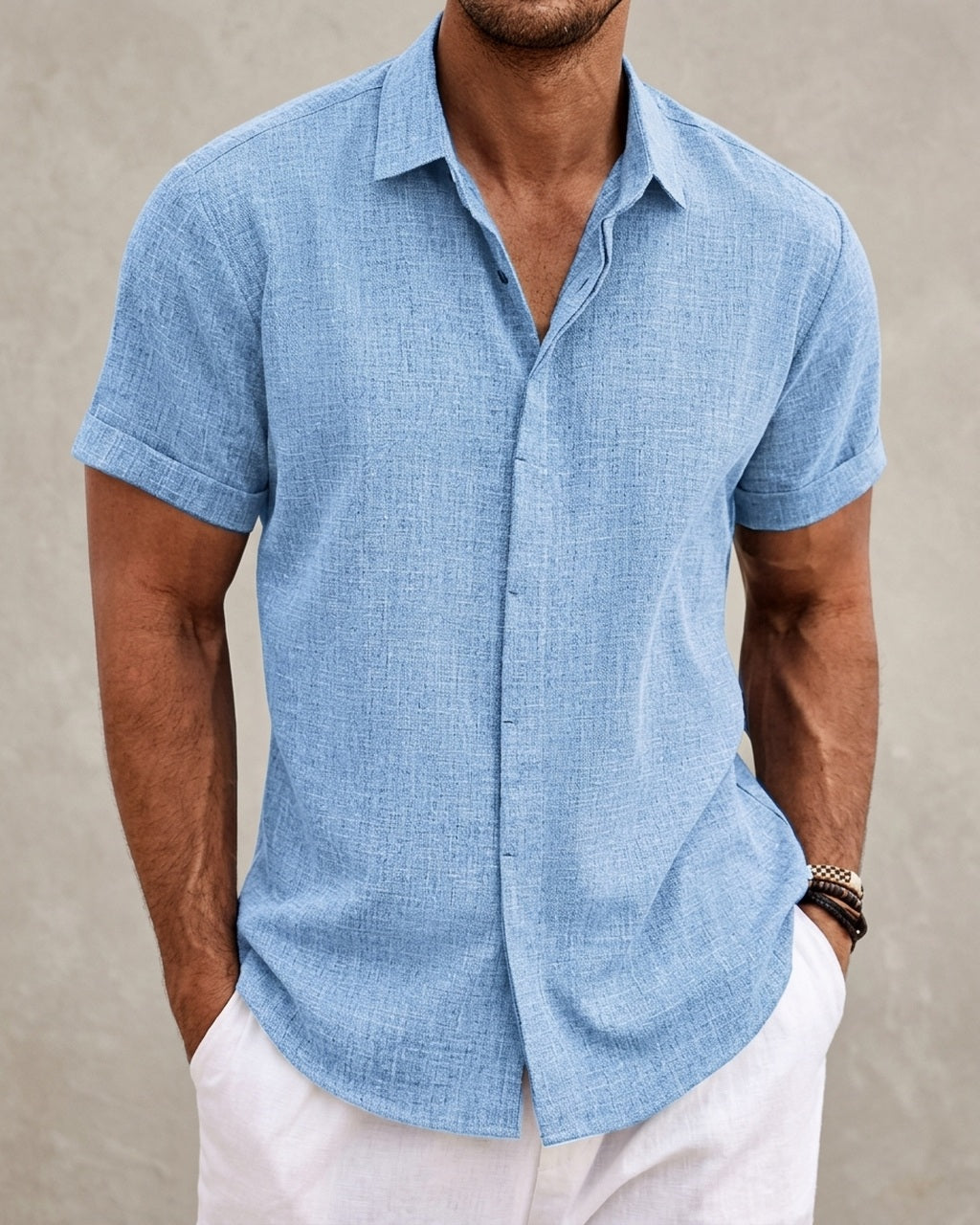 Oliver Heritage – Short Sleeve premium hero in Coastal Blue