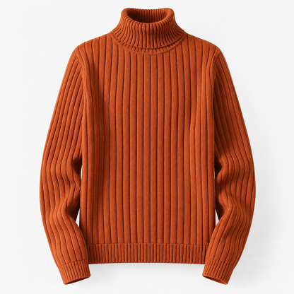 Ondine Comfort Ribbed Turtleneck Sweater | Emory & Blanc