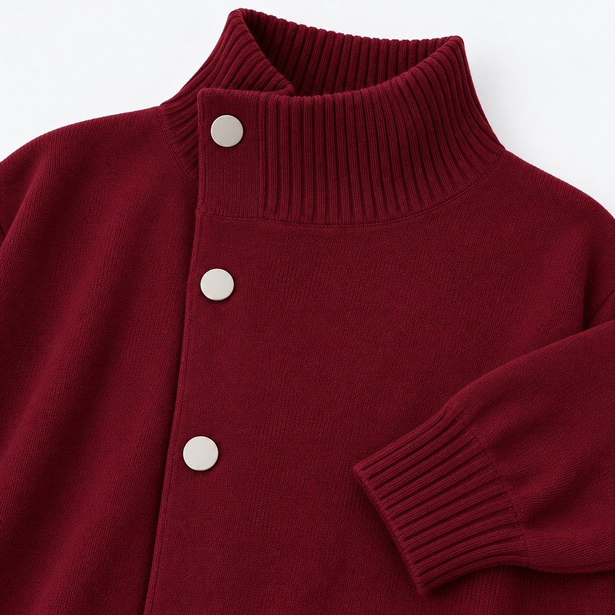 Oriana Relaxed Fit Funnel-Neck Cardigan | Emory & Blanc