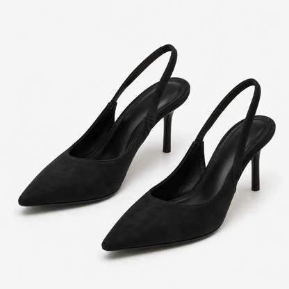 Paola Soft Pointed-Toe Slingback Heels | Emory & Blanc
