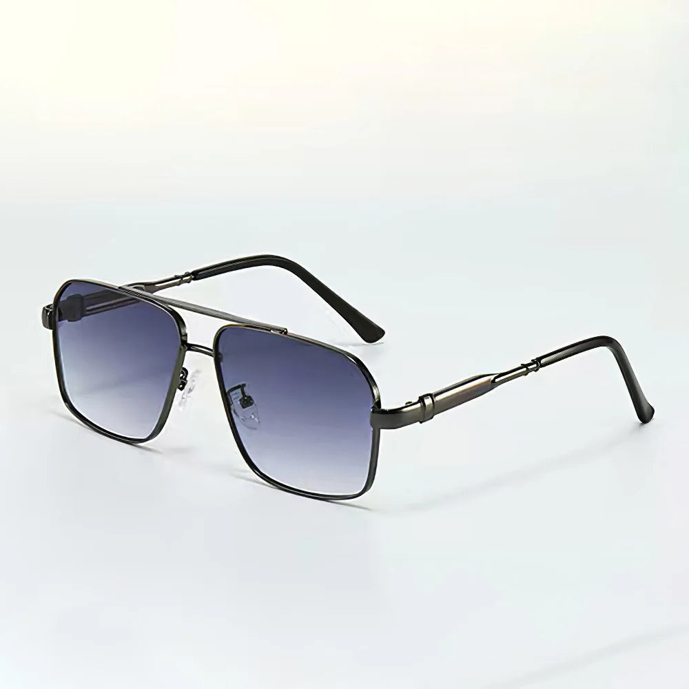 Paxton Lightweight Metal Aviator Sunglasses — Gray | Emory & Blanc